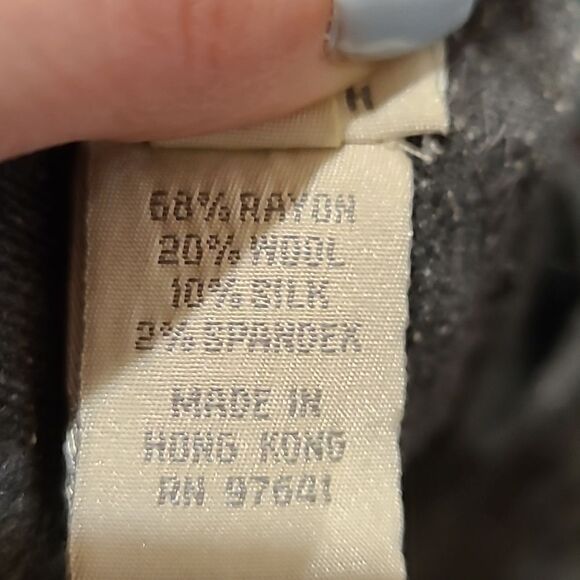 J jill womens gray wool blend ankle length pants size 12 - Picture 9 of 9